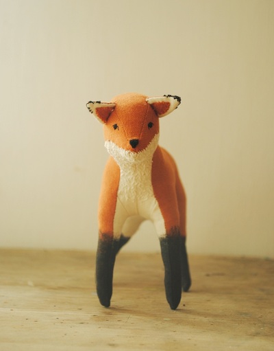 Fox soft sculpture by Willowynn