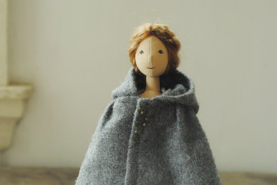 Willowynn cloth art doll handmade by Margeaux Davis