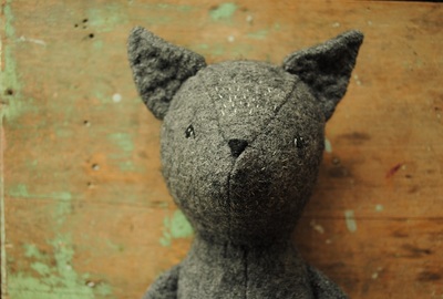 Wolf soft toy sewing pattern by Willowynn