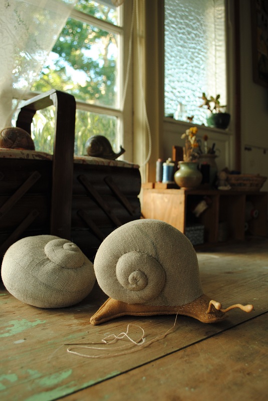 Willowynn snail soft sculpture 