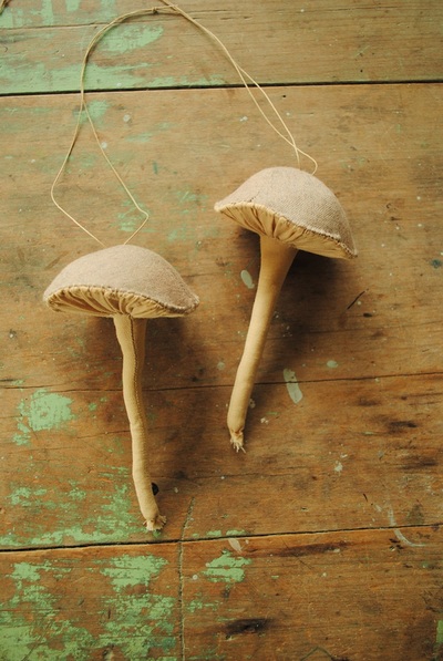 Mushroom soft sculptures by Willowynn