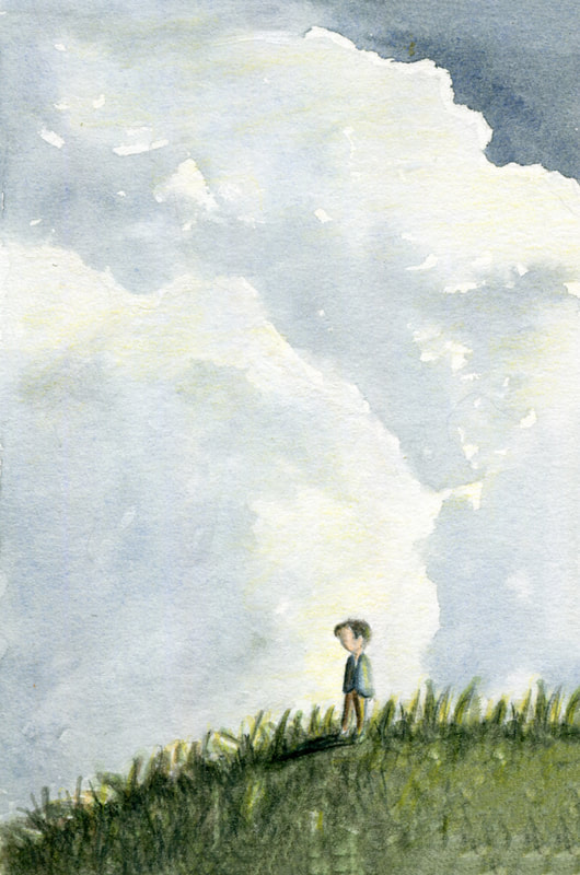 Hill and Sky - Illustration by Margeaux Davis