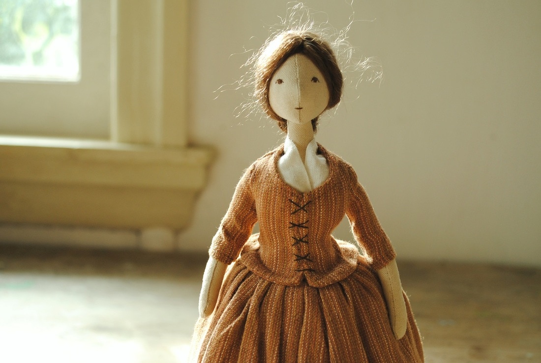 Cloth doll handmade by Willowynn