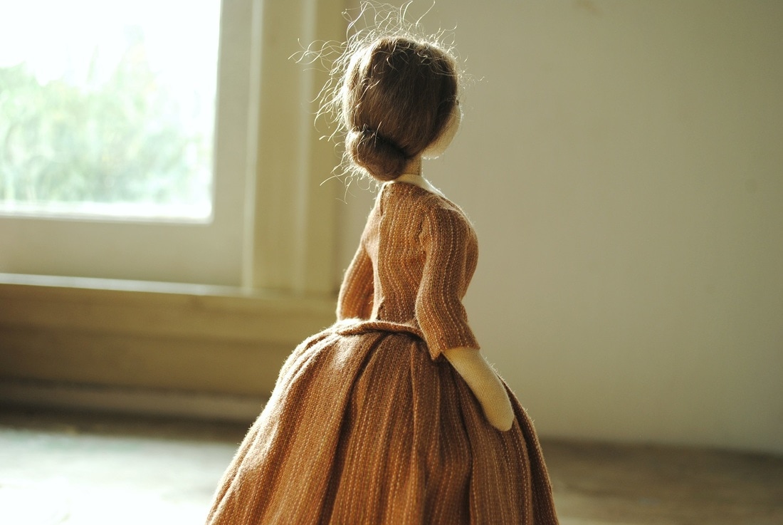 Cloth doll handmade by Willowynn