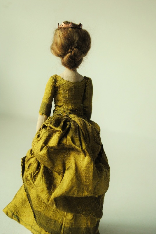Royal cloth doll in Victorian dress by Willowynn 