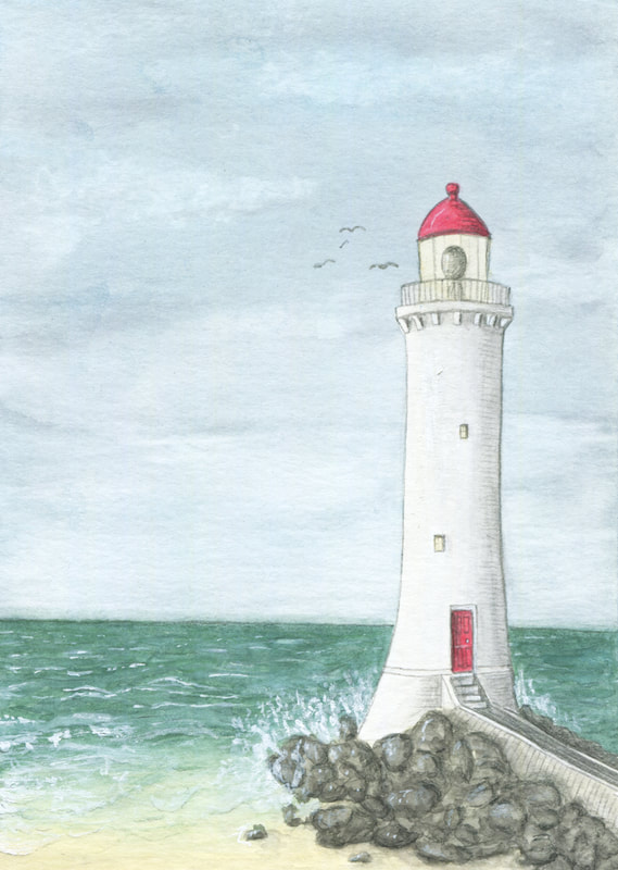 Lighthouse - Illustration by Margeaux Davis