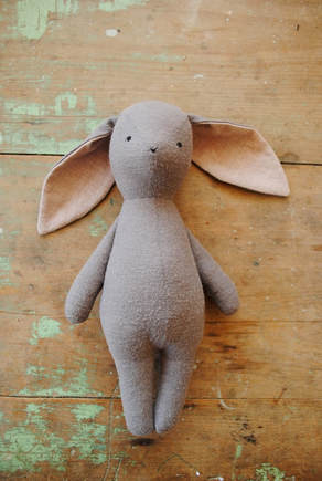 Bunny rabbit soft toy sewing pattern by Willowynn