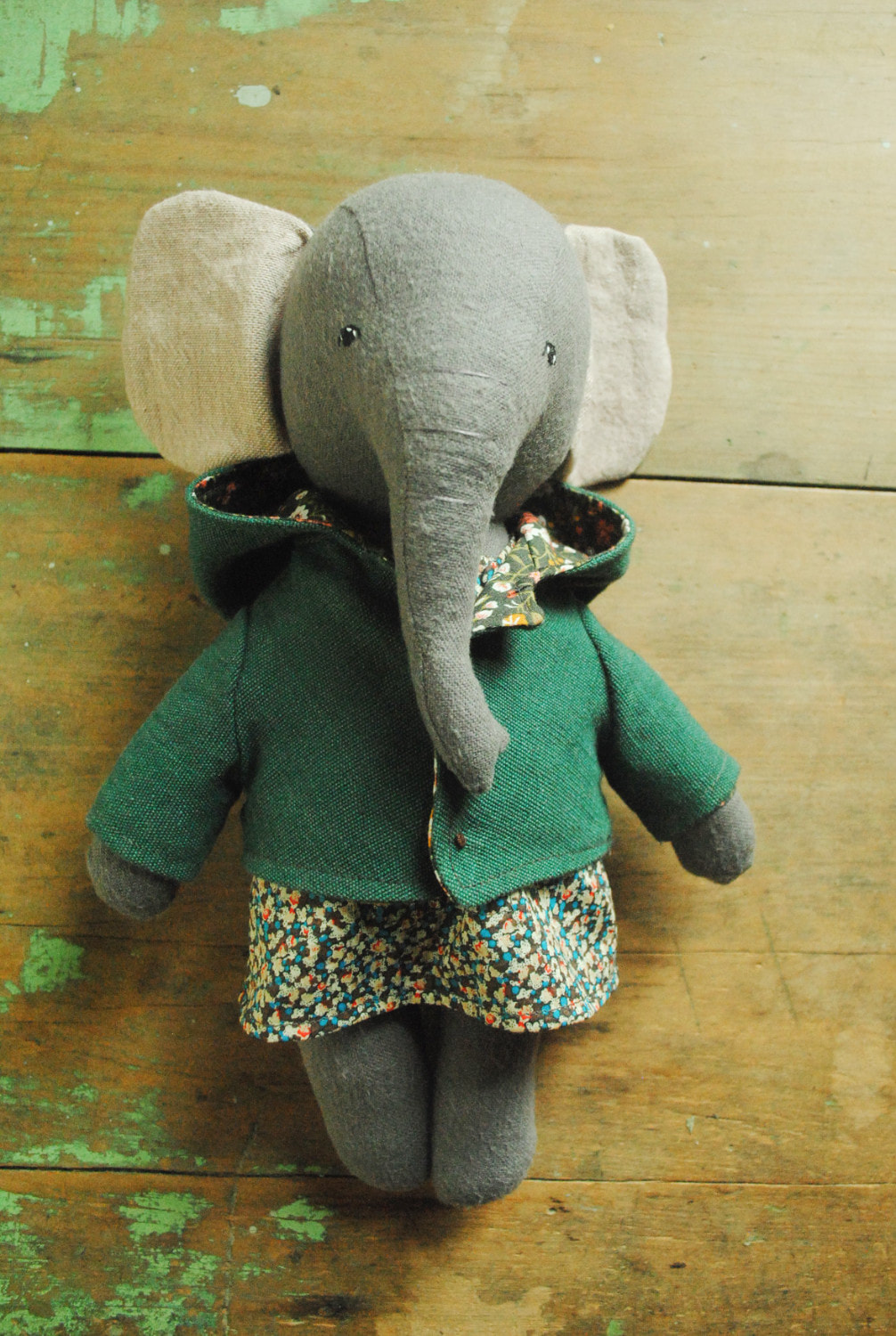 Elephant Soft Toy Sewing Pattern