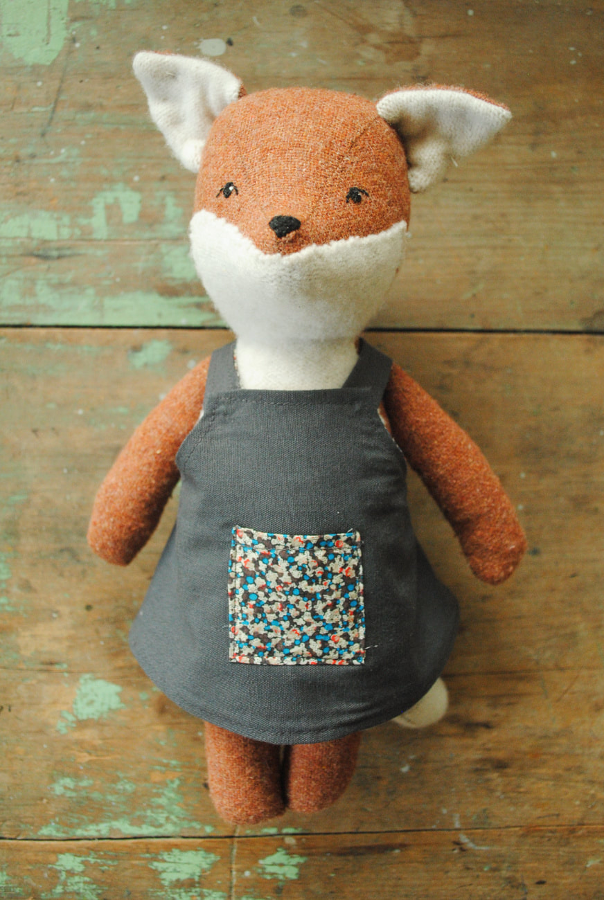 Stuffed Animal Doll Sewing Pattern Set of Six / Digital PDF Downloads 10%  Discount Bunny, Bear, Fox, Wolf, Elephants 