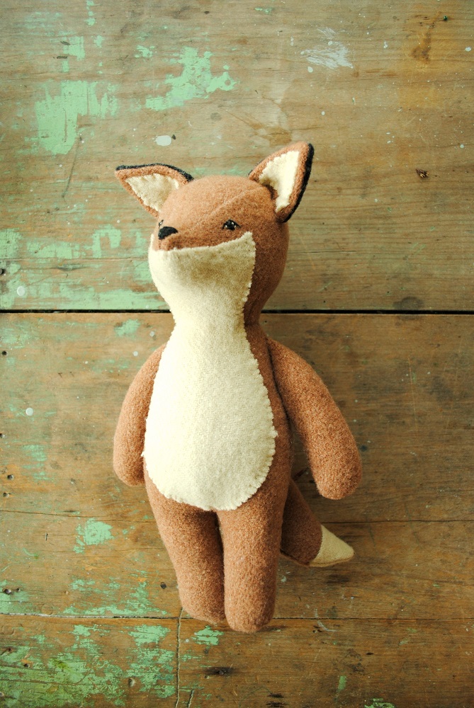 Bunny and bear stuffed animal doll digital sewing pattern by Willowynn