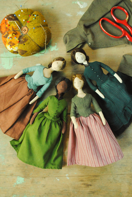 Cloth art dolls by Willowynn